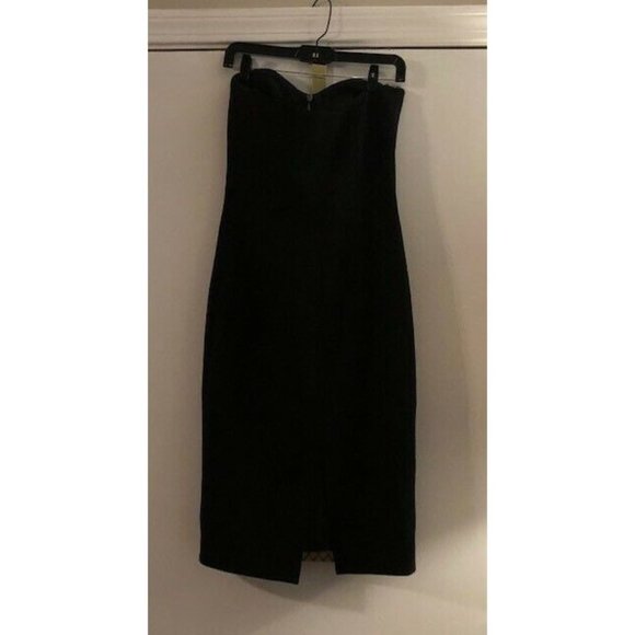 NWT $1800 MICHAEL KORS COLLECTION WOOL QUILTED SILVER LAME STRAPLESS DRESS SZ 8 - Picture 11 of 12